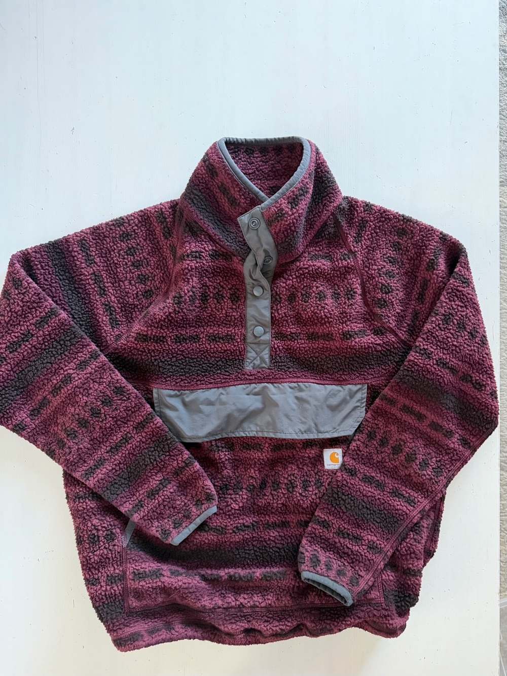 Carhartt Women’s Port Geometric Fleece Pullover in size Large - Picture 2 of 8